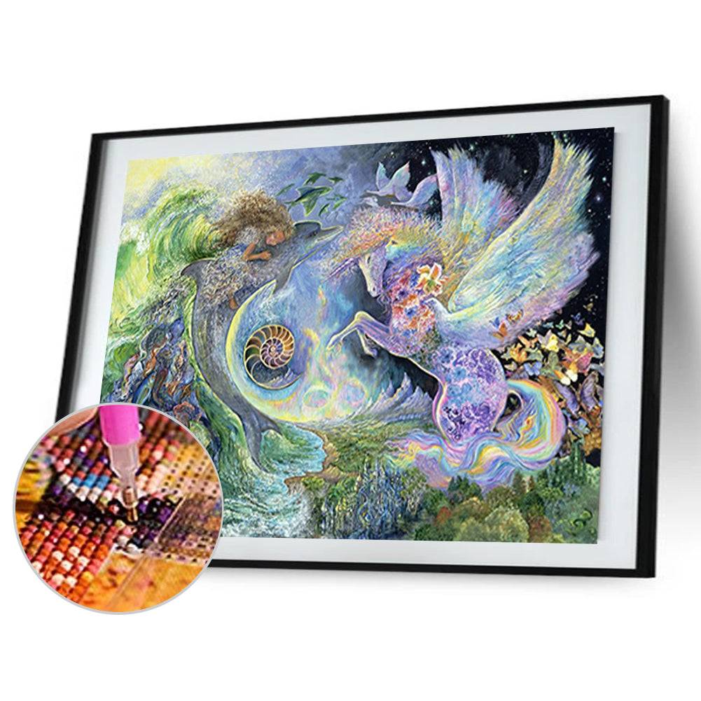 Unicorn - Full Square Drill Diamond Painting 40*30CM