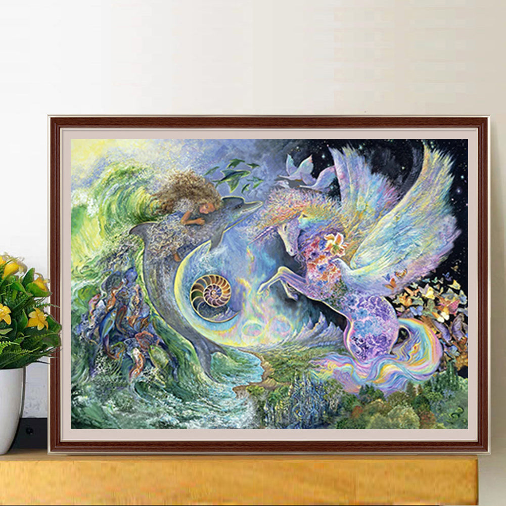 Unicorn - Full Square Drill Diamond Painting 40*30CM