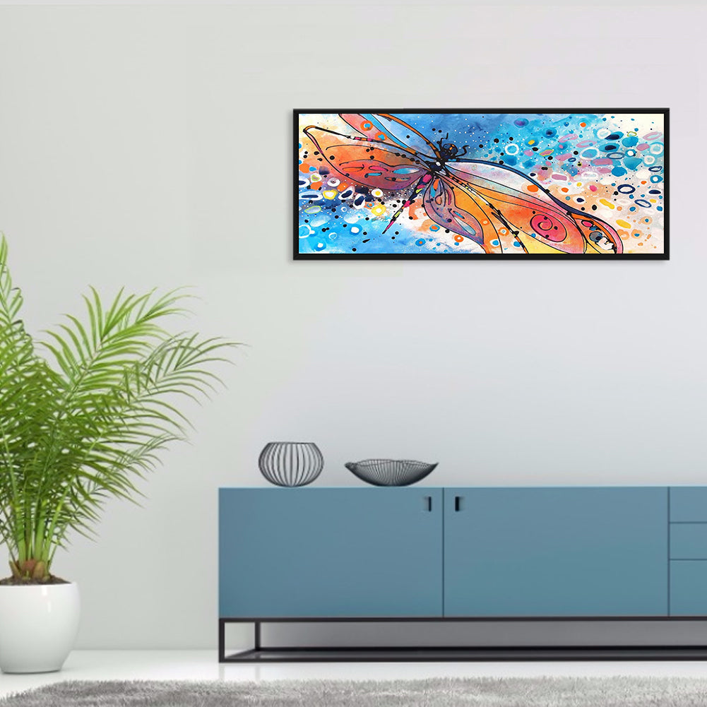 Dragonfly - Full Square Drill Diamond Painting 30*70CM