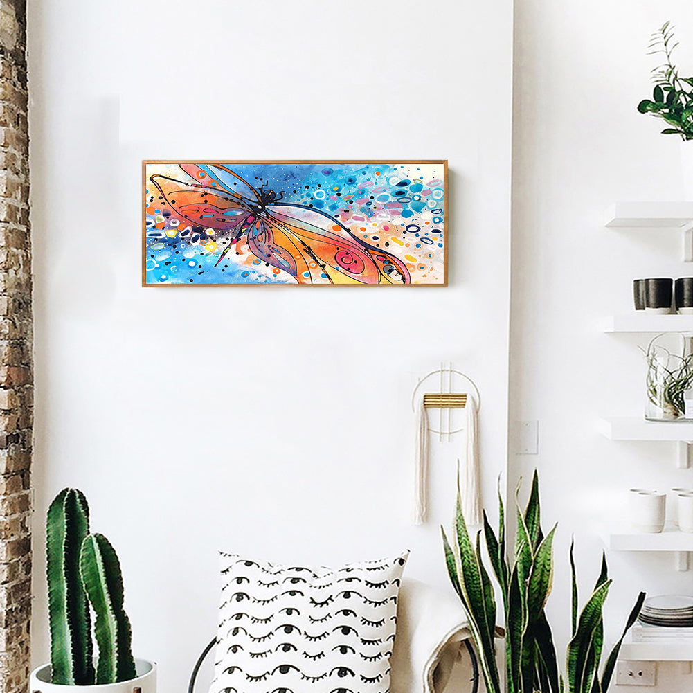 Dragonfly - Full Square Drill Diamond Painting 30*70CM