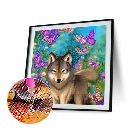 Little Wolf - Full Round Drill Diamond Painting 35*35CM