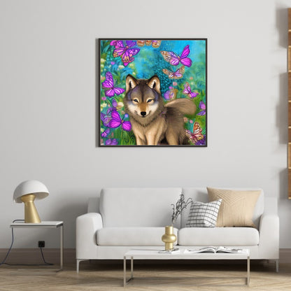 Little Wolf - Full Round Drill Diamond Painting 35*35CM
