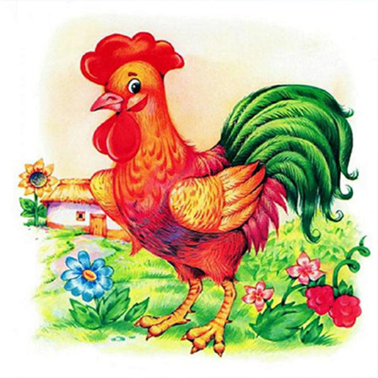 Rooster - Full Round Drill Diamond Painting 35*35CM