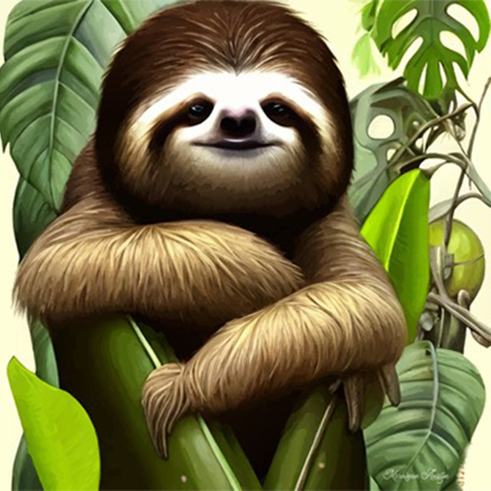 Sloth - Full Round Drill Diamond Painting 35*35CM