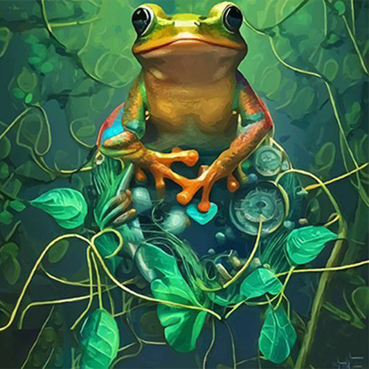 Tree Frog - Full Round Drill Diamond Painting 35*35CM