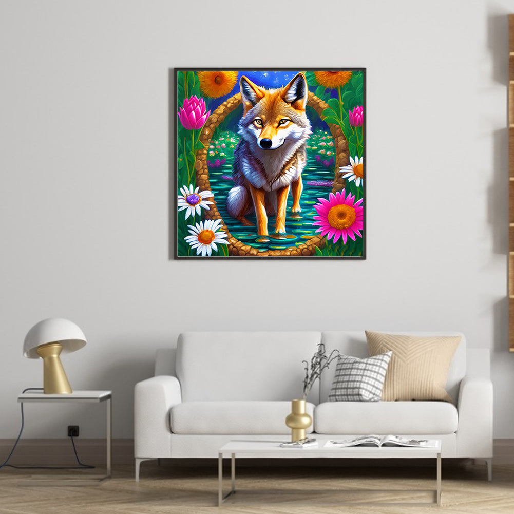 Little Fox - Full Round Drill Diamond Painting 35*35CM