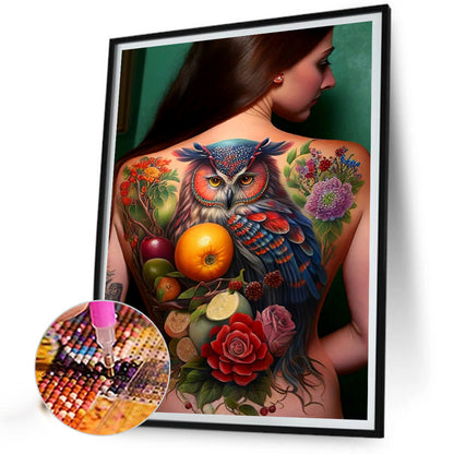 Personality Girl Back - Full Round Drill Diamond Painting 30*40CM
