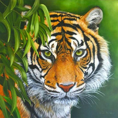 Tiger - Full Round Drill Diamond Painting 30*30CM