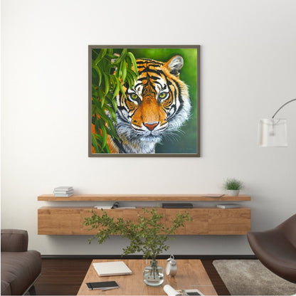 Tiger - Full Round Drill Diamond Painting 30*30CM