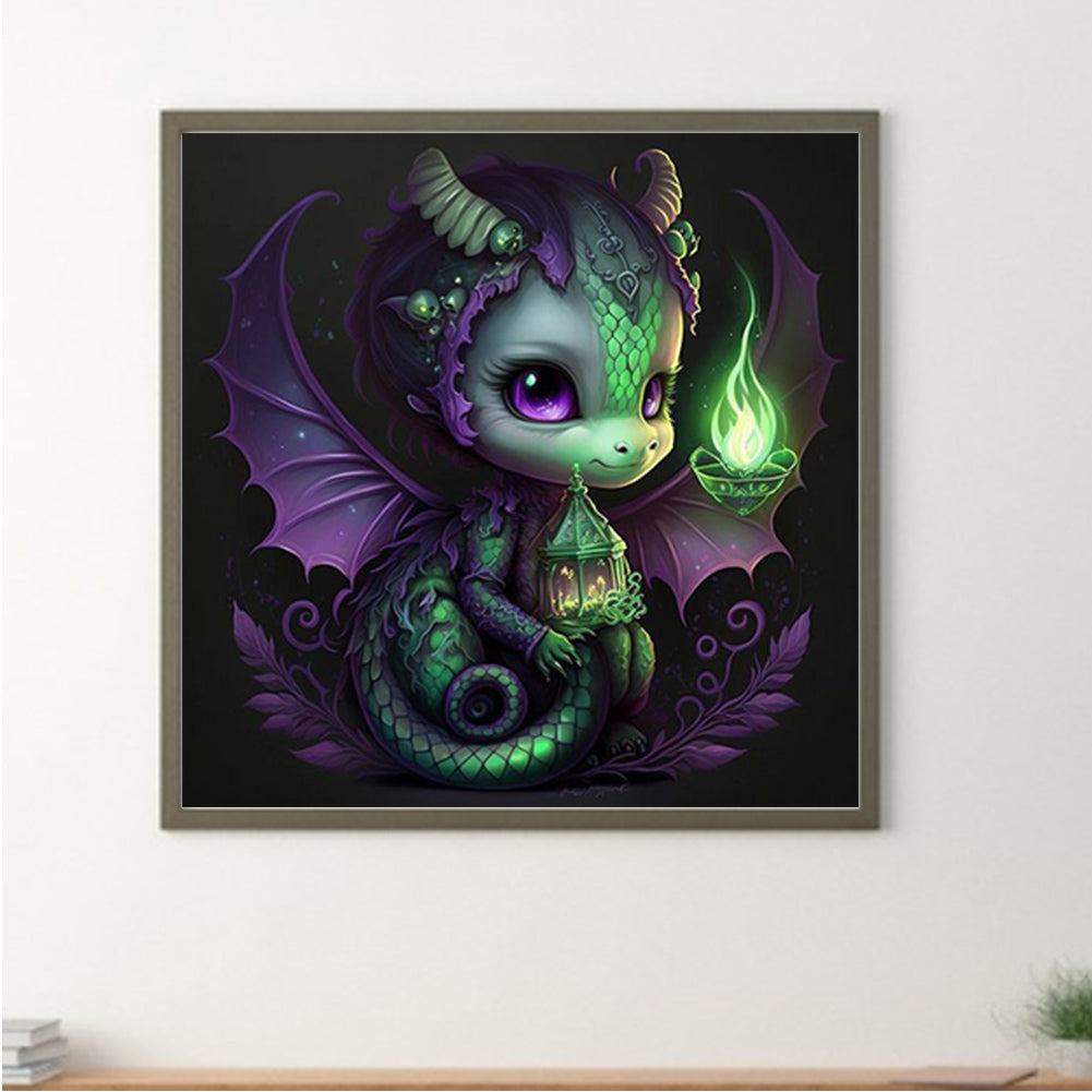 Elven Pterosaur - Full Round Drill Diamond Painting 50*50CM