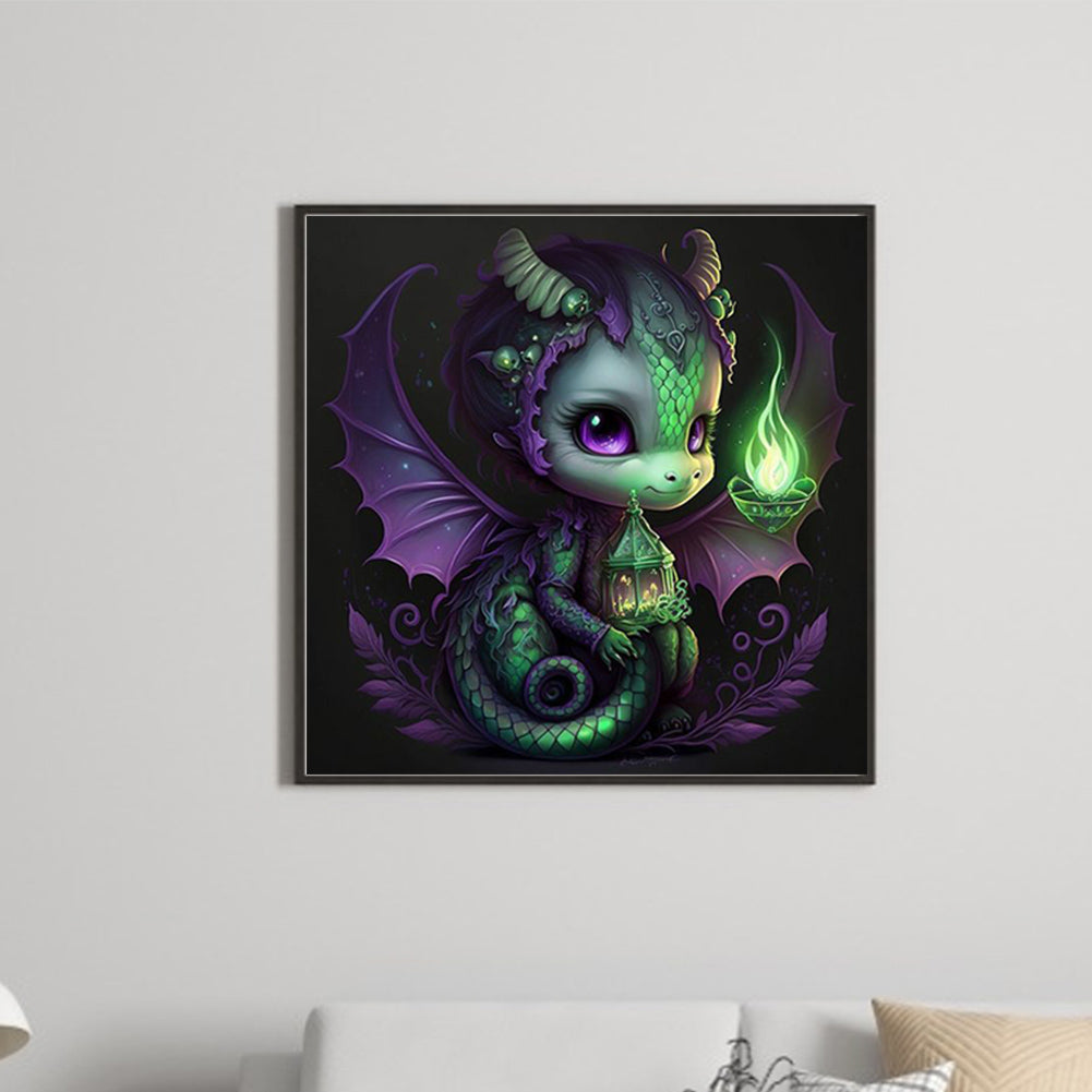 Elven Pterosaur - Full Round Drill Diamond Painting 50*50CM