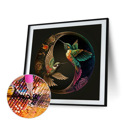 Hummingbird Yin Yang Diagram - Full Square Drill Diamond Painting 50*50CM