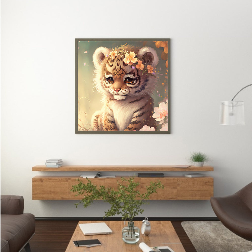 Little Tiger - Full Square Drill Diamond Painting 30*30CM