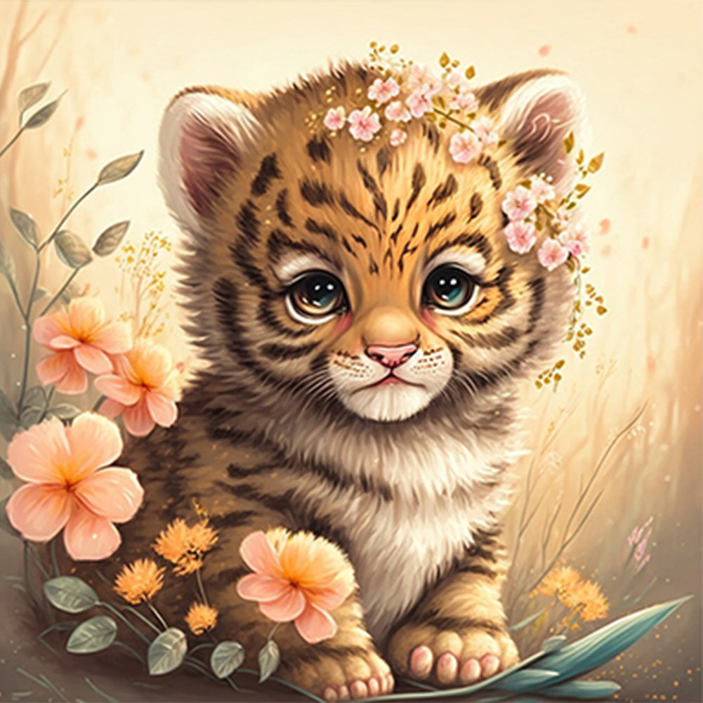 Little Tiger - Full Square Drill Diamond Painting 30*30CM