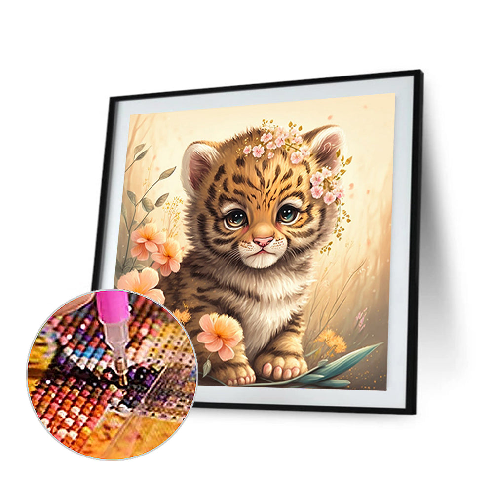 Little Tiger - Full Square Drill Diamond Painting 30*30CM