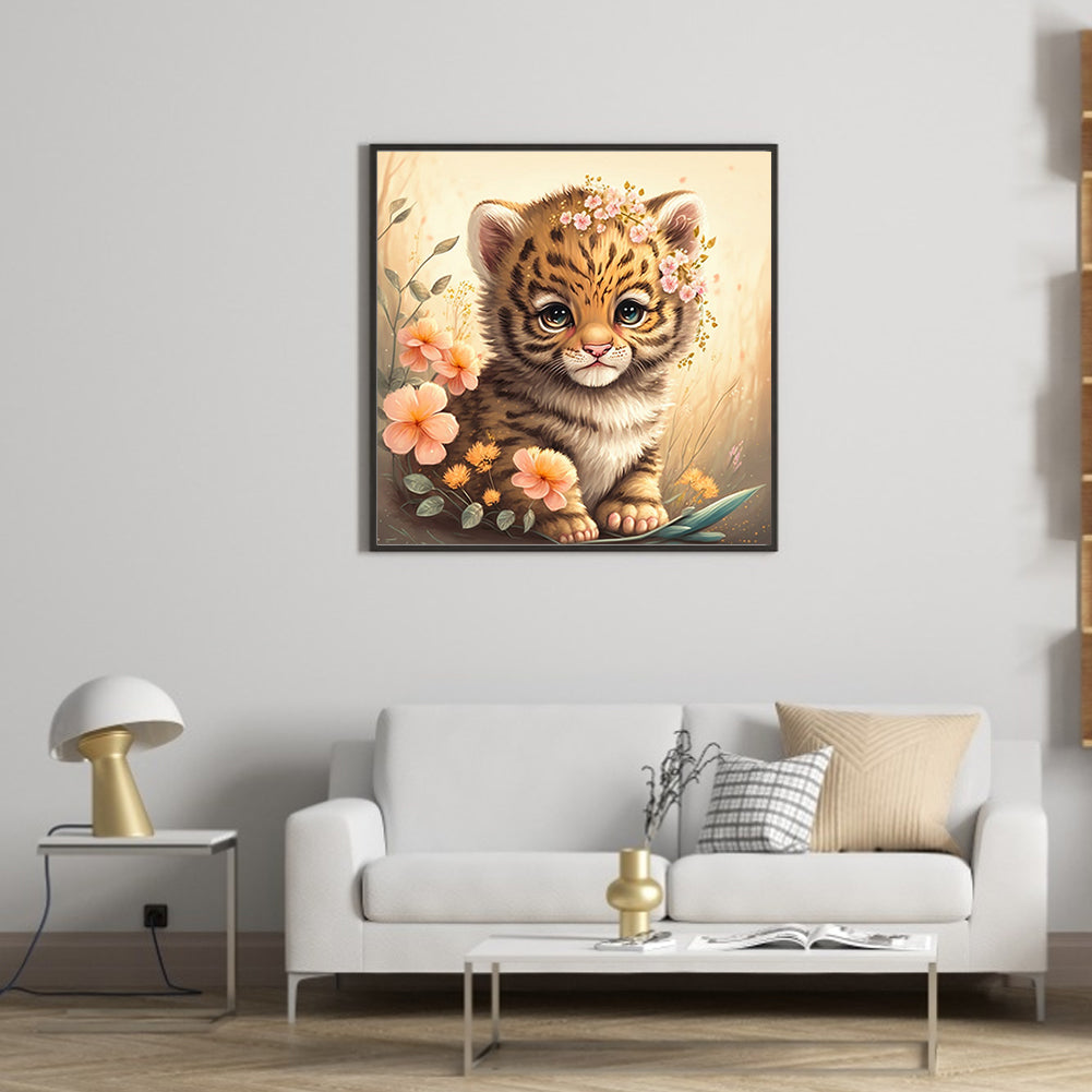 Little Tiger - Full Square Drill Diamond Painting 30*30CM