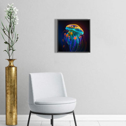 Glow Jellyfish - Full Round Drill Diamond Painting 30*30CM