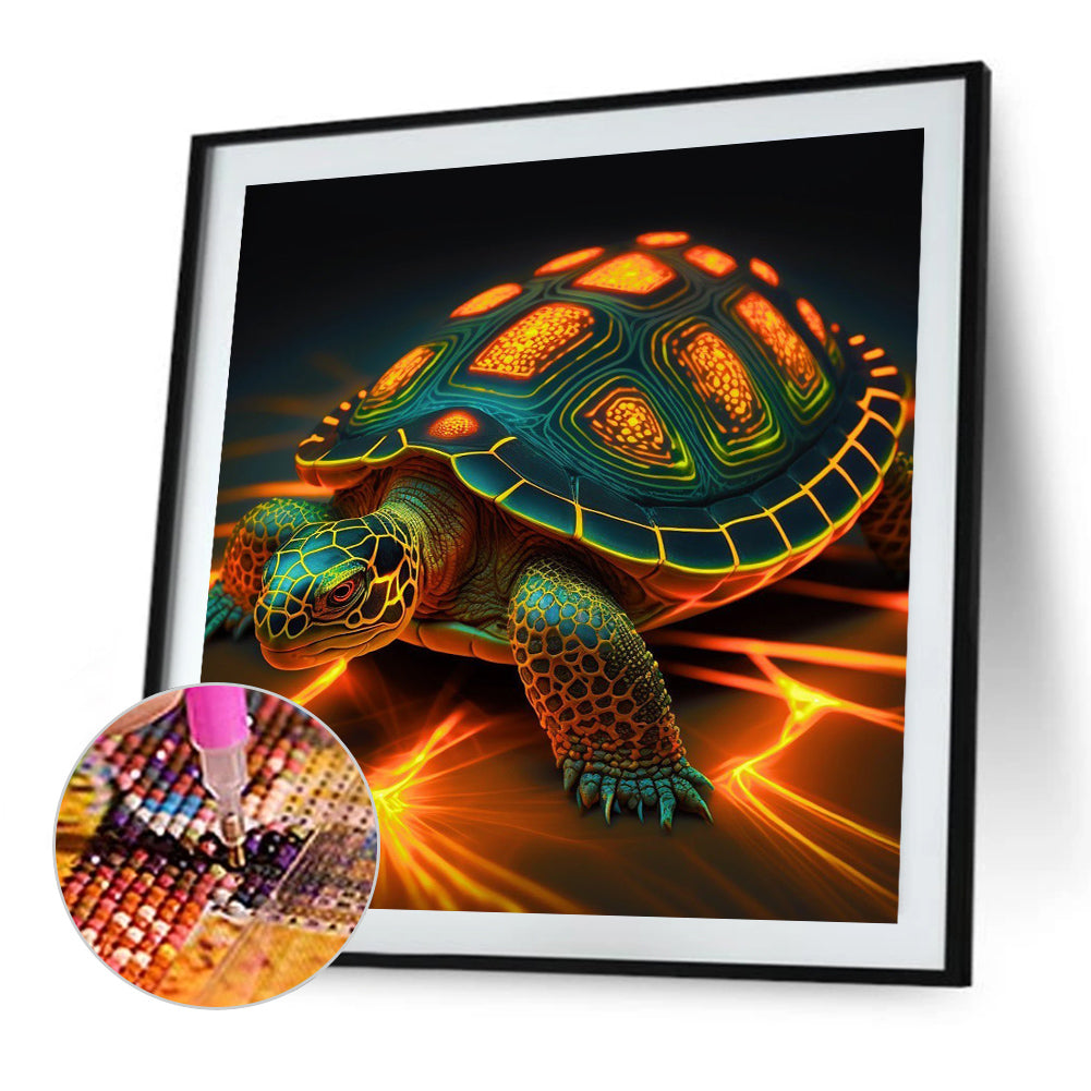 Turtle - Full Round Drill Diamond Painting 30*30CM