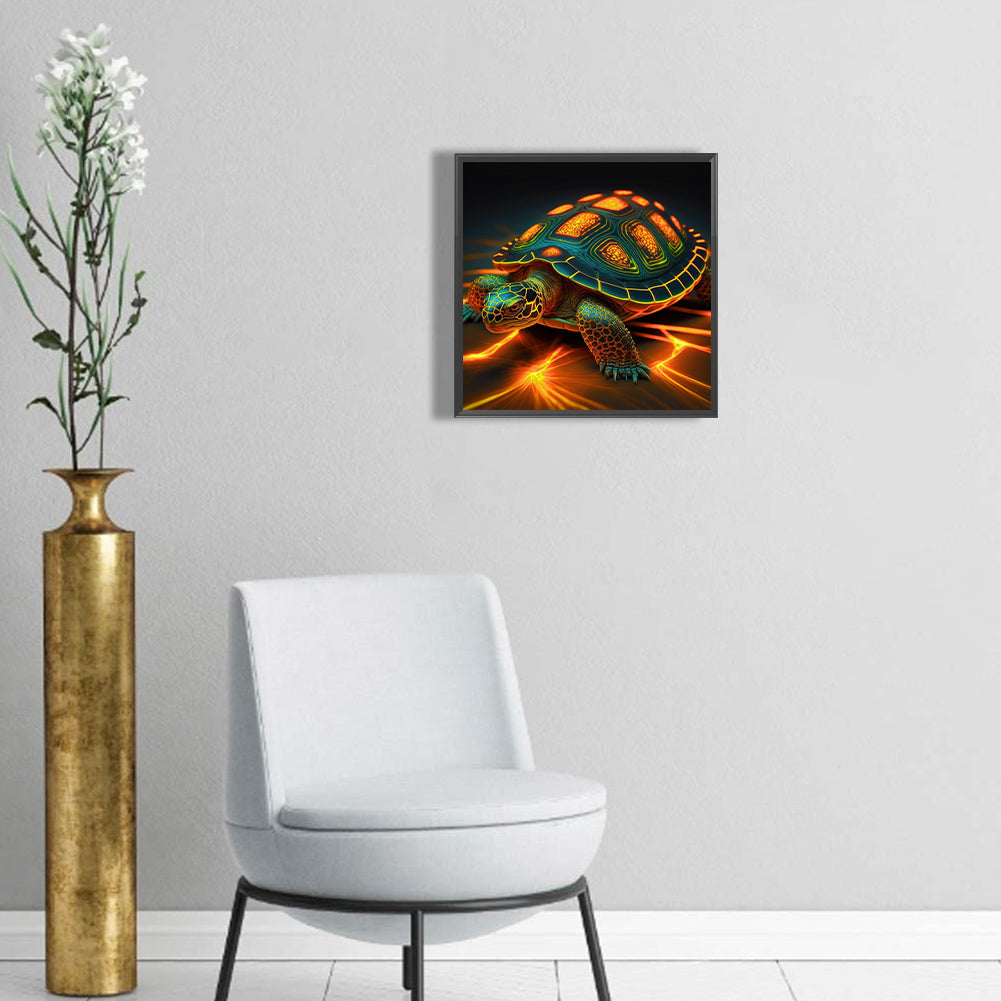 Turtle - Full Round Drill Diamond Painting 30*30CM