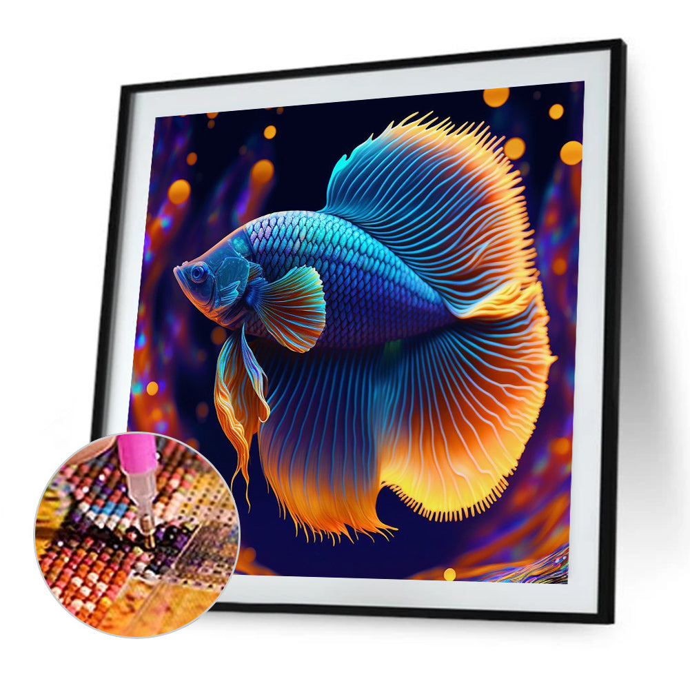 Betta Fish - Full Round Drill Diamond Painting 30*30CM