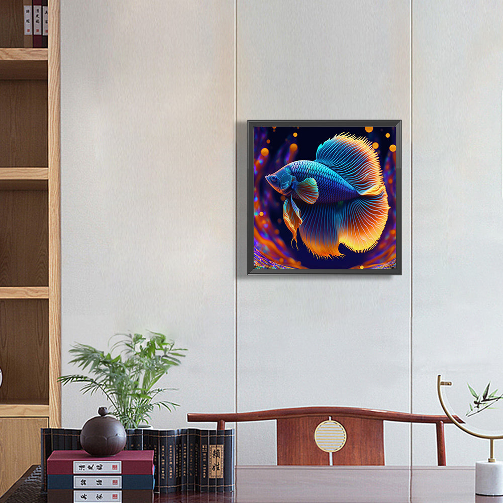 Betta Fish - Full Round Drill Diamond Painting 30*30CM