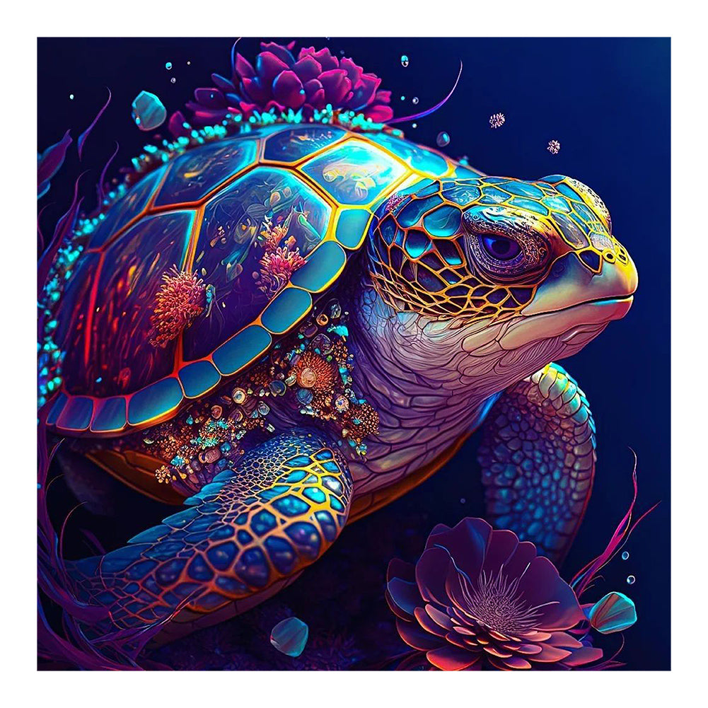 Sea Turtle - Full Round Drill Diamond Painting 30*30CM