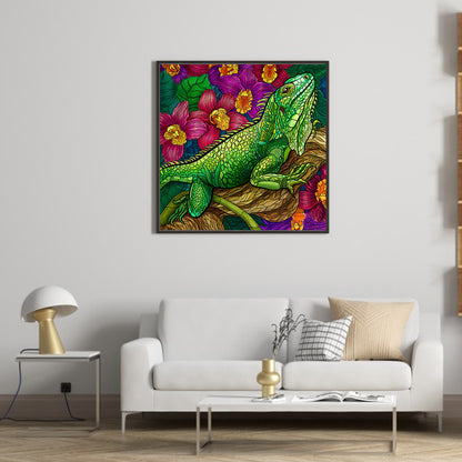 Chameleon - Full Round Drill Diamond Painting 35*35CM