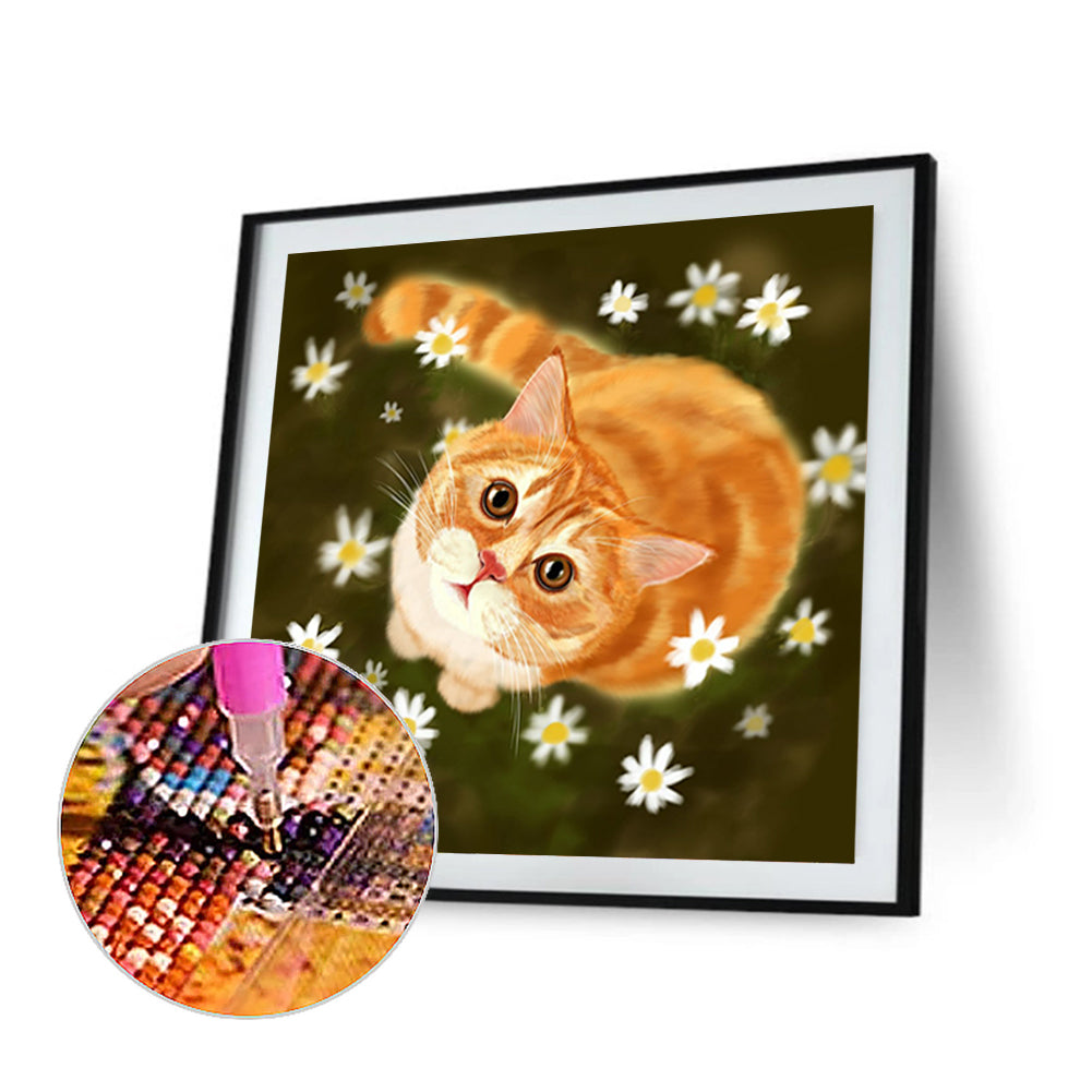 The Cat - Full Round Drill Diamond Painting 35*35CM