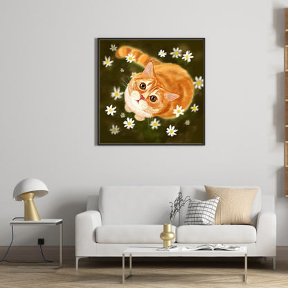 The Cat - Full Round Drill Diamond Painting 35*35CM