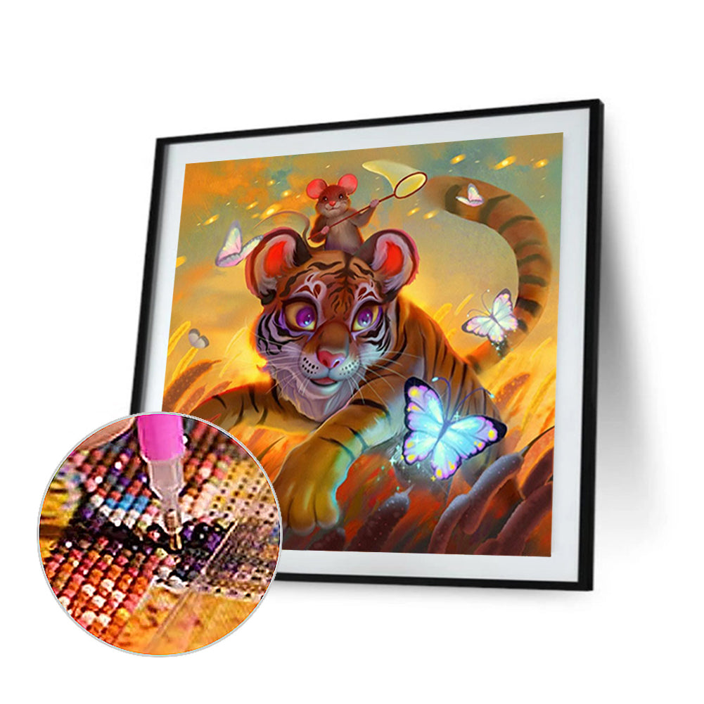 Tiger - Full Round Drill Diamond Painting 35*35CM