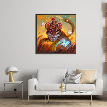 Tiger - Full Round Drill Diamond Painting 35*35CM