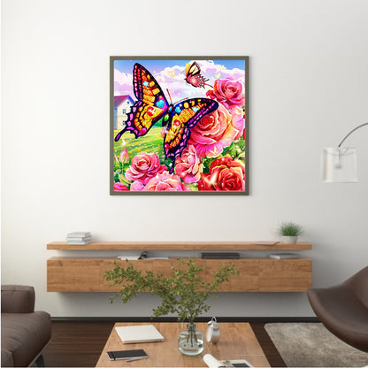 Butterfly - Full Round Drill Diamond Painting 35*35CM