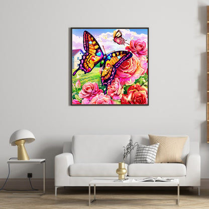 Butterfly - Full Round Drill Diamond Painting 35*35CM