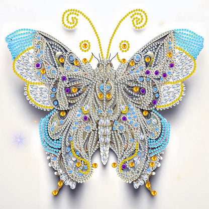 Pale Butterfly - Special Shaped Drill Diamond Painting 30*30CM