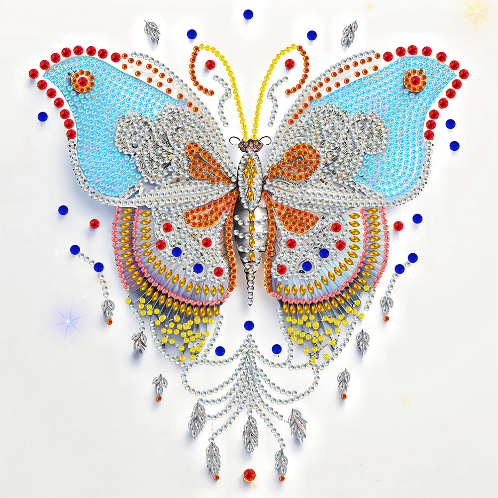 Pale Butterfly - Special Shaped Drill Diamond Painting 30*30CM