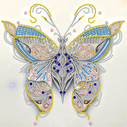 Pale Butterfly - Special Shaped Drill Diamond Painting 30*30CM