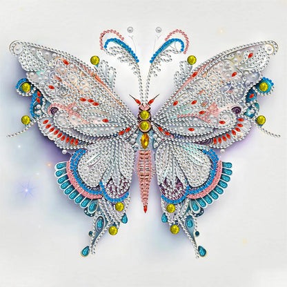 Pale Butterfly - Special Shaped Drill Diamond Painting 30*30CM