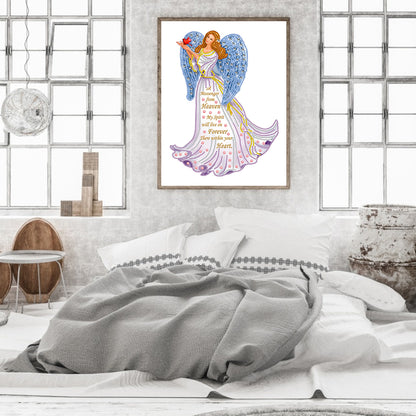 Dress Angel Lady - Special Shaped Drill Diamond Painting 30*40CM