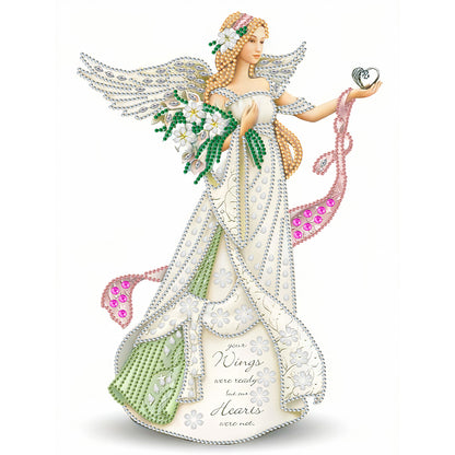 Dress Angel Lady - Special Shaped Drill Diamond Painting 30*40CM