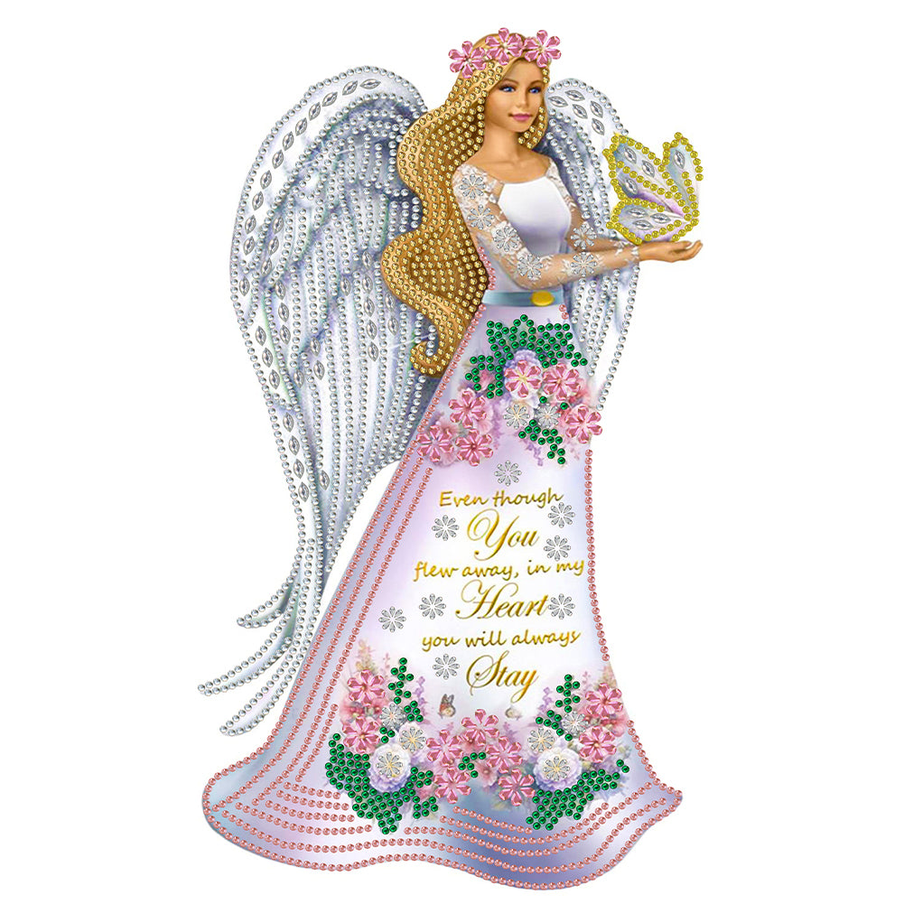 Dress Angel Lady - Special Shaped Drill Diamond Painting 30*40CM