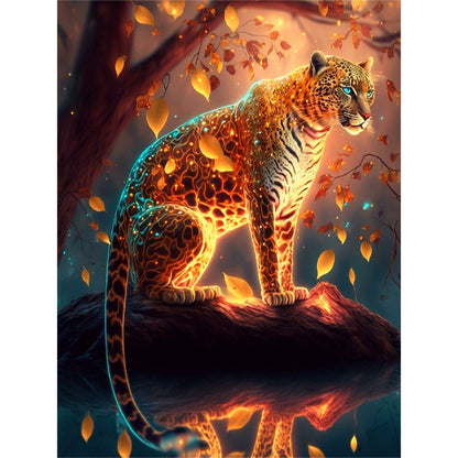 Glorious Leopard - Full Round Drill Diamond Painting 30*40CM