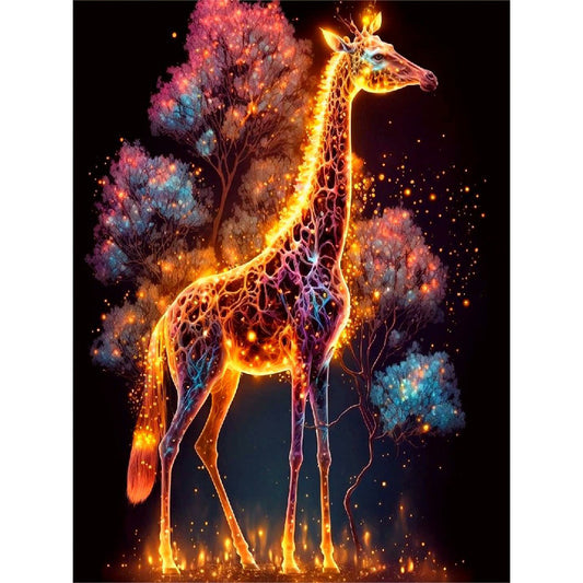 Glorious Giraffe - Full Round Drill Diamond Painting 30*40CM