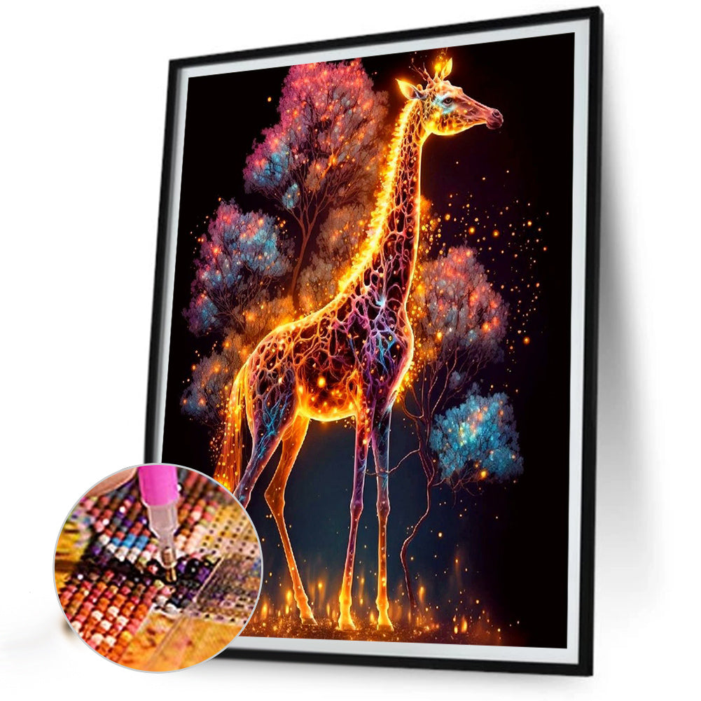 Glorious Giraffe - Full Round Drill Diamond Painting 30*40CM