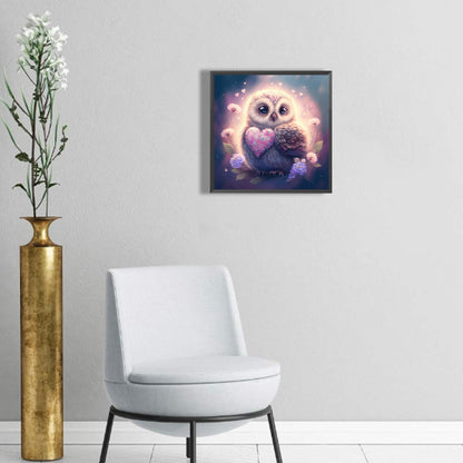Little Owl - Full Round Drill Diamond Painting 30*30CM