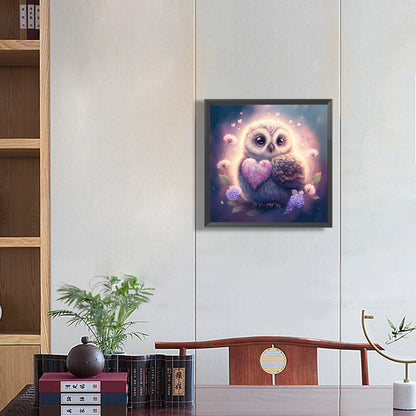 Little Owl - Full Round Drill Diamond Painting 30*30CM