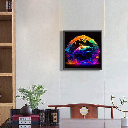 Glorious Dolphin - Full Round Drill Diamond Painting 30*30CM