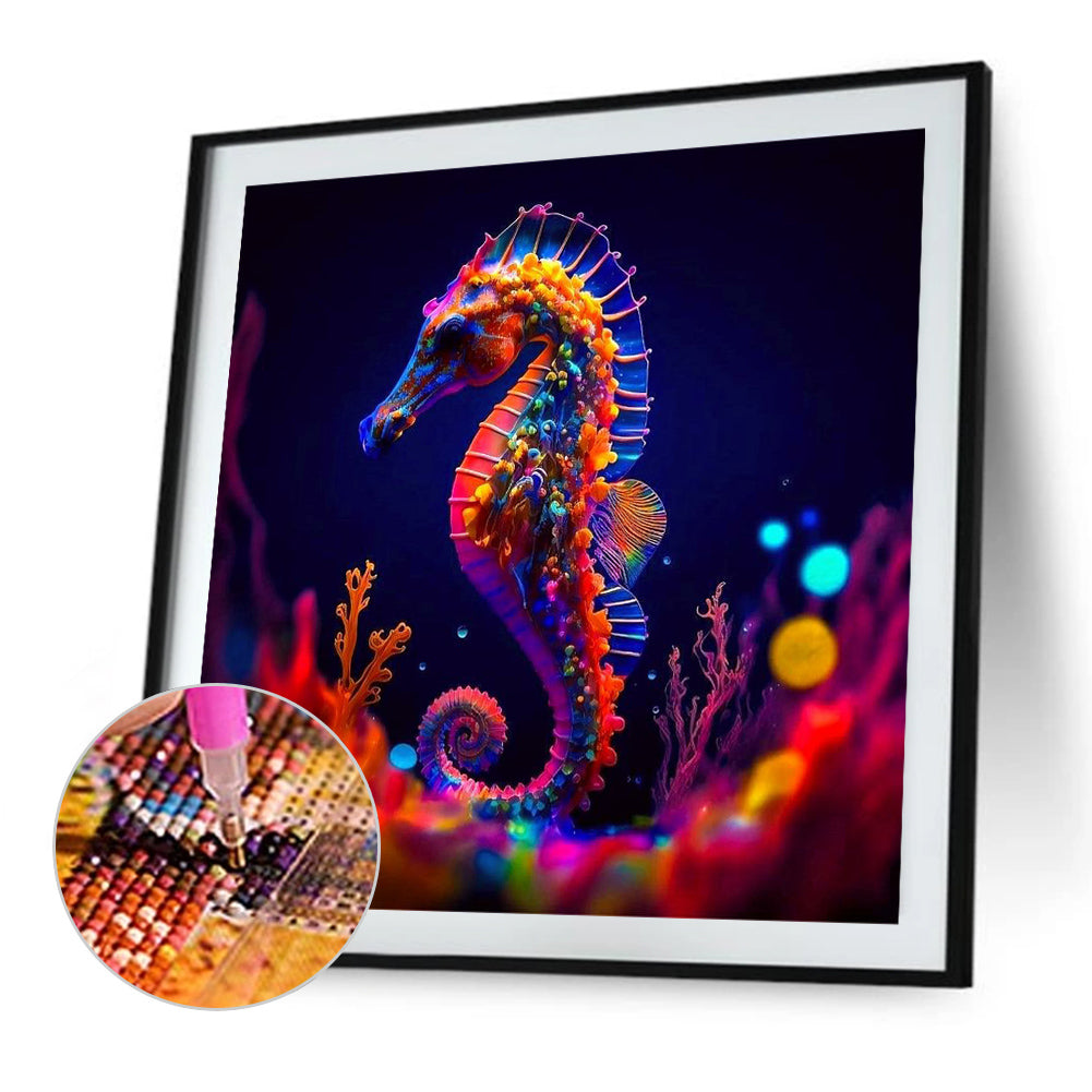 Glorious Seahorse - Full Round Drill Diamond Painting 30*30CM