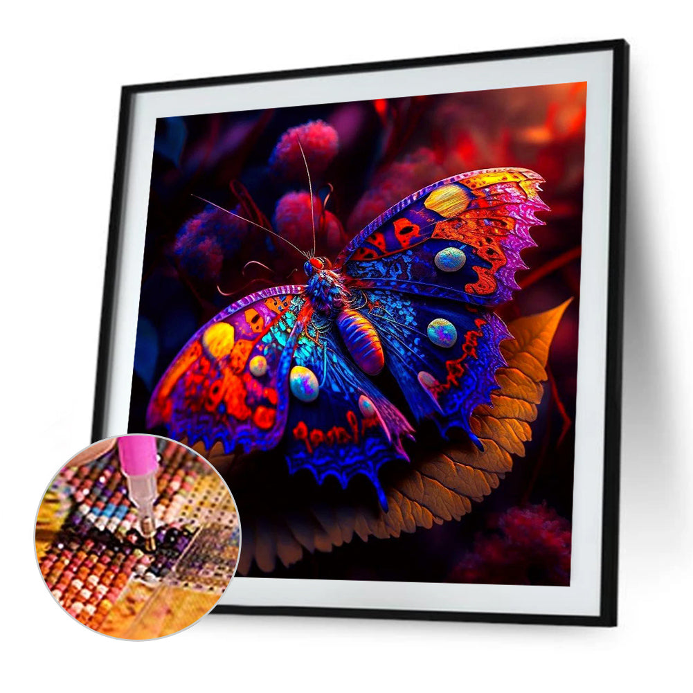 Glorious Butterfly - Full Round Drill Diamond Painting 30*30CM