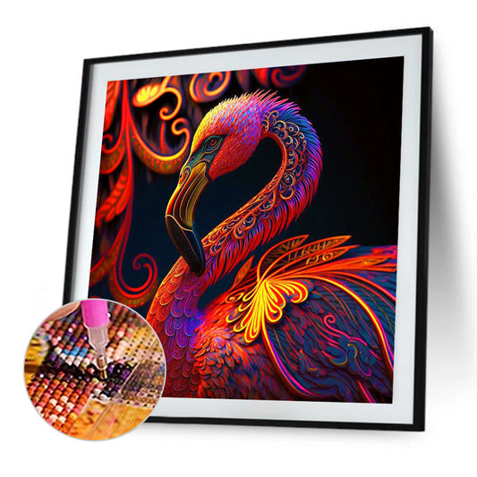 Glorious Flamingo - Full Round Drill Diamond Painting 30*30CM