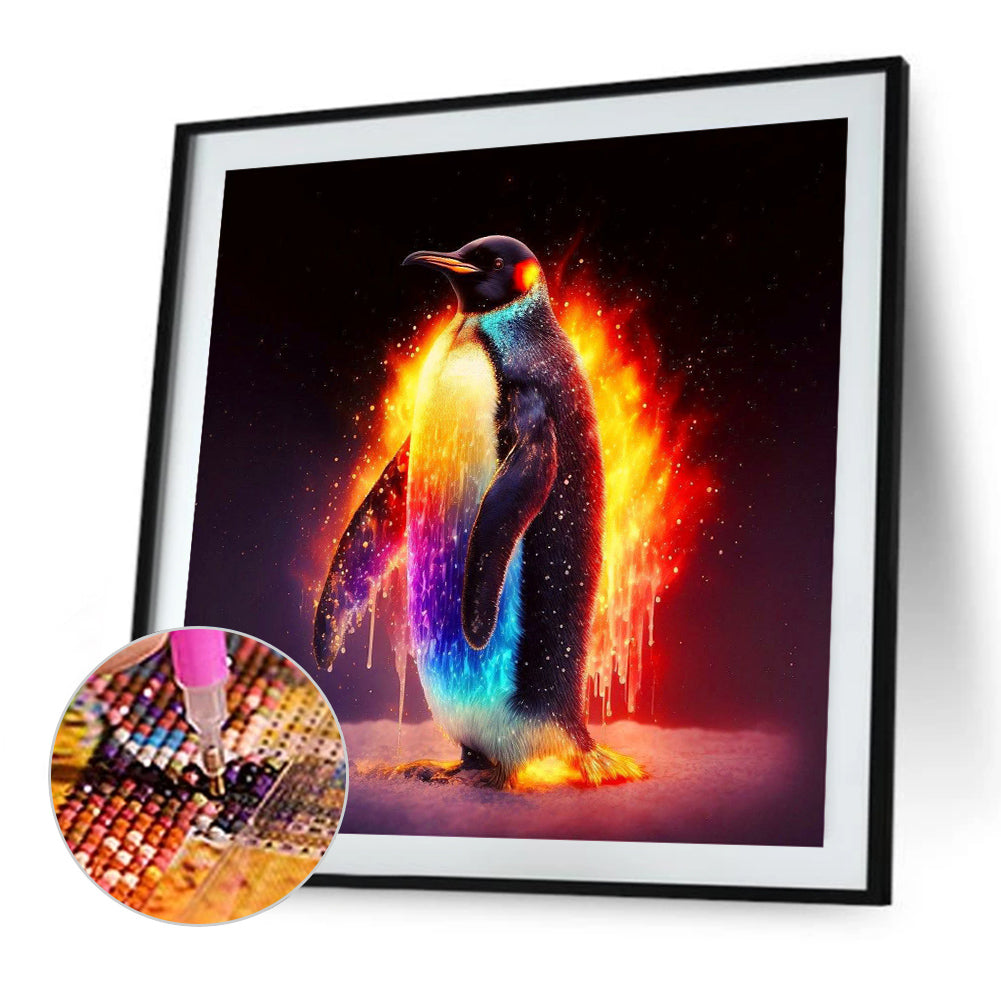 Glorious Penguin - Full Round Drill Diamond Painting 30*30CM